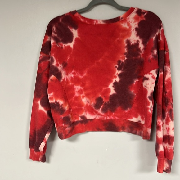 Steve Madden Vibrant Tie Dye Crop Sweatshirt Women's Size L - Picture 3 of 8